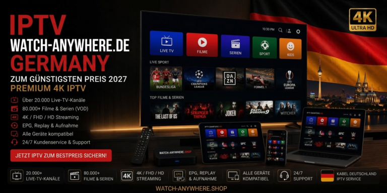 Kabel Deutschland IPTV zum günstigsten Preis 2027 – Premium 4K IPTV