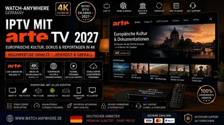 IPTV mit Arte TV 2027 – Europäische Kultur, Dokus & Reportagen in 4K